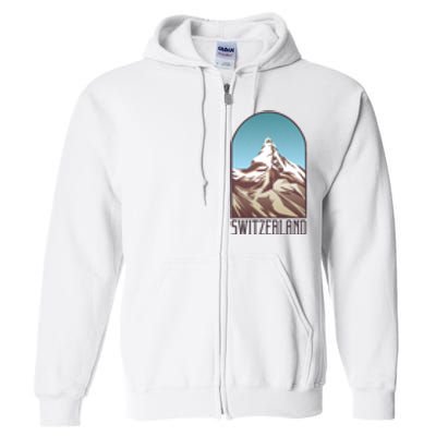 Switzerland Mountain Full Zip Hoodie