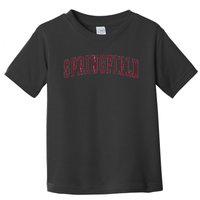 Springfield Massachusetts Souvenir Sport College Style Text Toddler T-Shirt