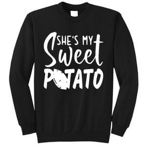 SheS My Sweet Potato I Yam Set Couples Thanksgiving Sweatshirt