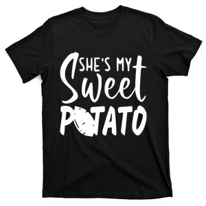 SheS My Sweet Potato I Yam Set Couples Thanksgiving T-Shirt