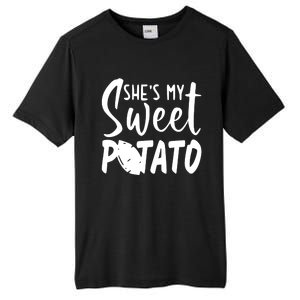 SheS My Sweet Potato I Yam Set Couples Thanksgiving Tall Fusion ChromaSoft Performance T-Shirt