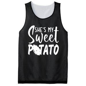 SheS My Sweet Potato I Yam Set Couples Thanksgiving Mesh Reversible Basketball Jersey Tank