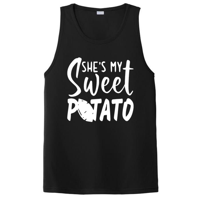 SheS My Sweet Potato I Yam Set Couples Thanksgiving PosiCharge Competitor Tank