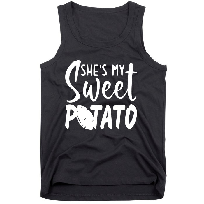 SheS My Sweet Potato I Yam Set Couples Thanksgiving Tank Top