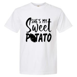 SheS My Sweet Potato I Yam Set Couples Thanksgiving Garment-Dyed Heavyweight T-Shirt