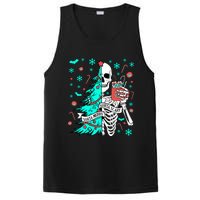 Sorta Merry Sorta Scary Funny Christmas Skeleton Tree Santa PosiCharge Competitor Tank