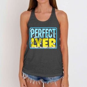 Soap Making Soap Maker Perfect Lyer Pun Meaningful Gift Women's Knotted Racerback Tank