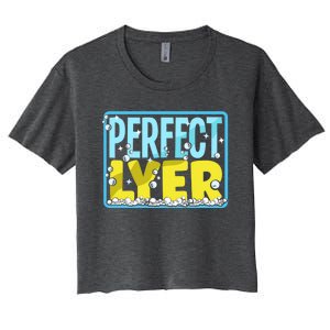 Soap Making Soap Maker Perfect Lyer Pun Meaningful Gift Women's Crop Top Tee