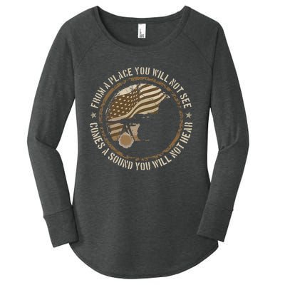 Sniper Military Sharpshooter Usa You Will Not Be Women's Perfect Tri Tunic Long Sleeve Shirt