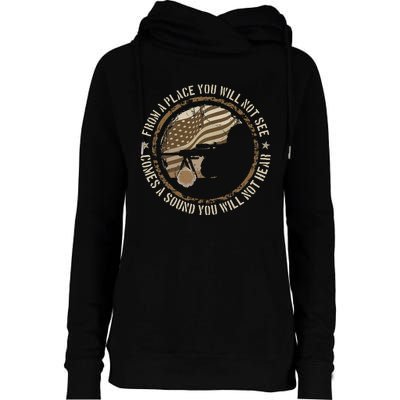 Sniper Military Sharpshooter Usa You Will Not Be Womens Funnel Neck Pullover Hood