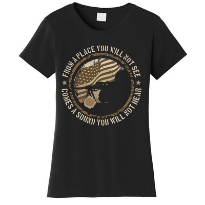 Sniper Military Sharpshooter Usa You Will Not Be Women's T-Shirt