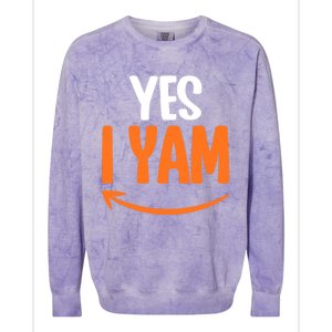 Shes My Sweet Potato Yes I Yam Matching Couple Thanksgiving Meaningful Gift Colorblast Crewneck Sweatshirt