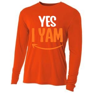 Shes My Sweet Potato Yes I Yam Matching Couple Thanksgiving Meaningful Gift Cooling Performance Long Sleeve Crew