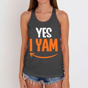 Shes My Sweet Potato Yes I Yam Matching Couple Thanksgiving Meaningful Gift Women's Knotted Racerback Tank