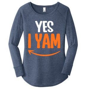 Shes My Sweet Potato Yes I Yam Matching Couple Thanksgiving Meaningful Gift Women's Perfect Tri Tunic Long Sleeve Shirt