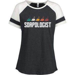 Soap Making Soap Maker Soapologist Cool Gift Enza Ladies Jersey Colorblock Tee