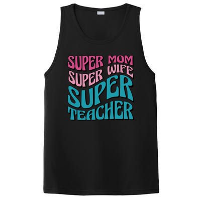 Super Mom Super Wife Super Teacher PosiCharge Competitor Tank