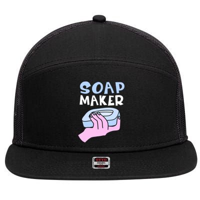 Soap Making Soap Maker Funny Gift 7 Panel Mesh Trucker Snapback Hat