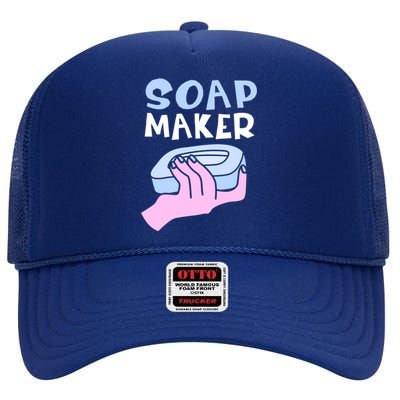 Soap Making Soap Maker Funny Gift High Crown Mesh Back Trucker Hat