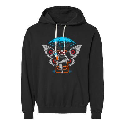 Summer Moth Garment-Dyed Fleece Hoodie