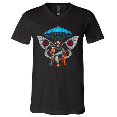 Summer Moth V-Neck T-Shirt