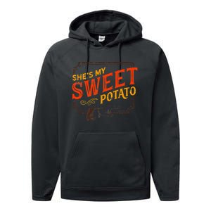 She's My Sweet Potato You Bet I Yam Couple's Thanksgiving Performance Fleece Hoodie