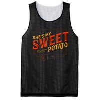 She's My Sweet Potato You Bet I Yam Couple's Thanksgiving Mesh Reversible Basketball Jersey Tank