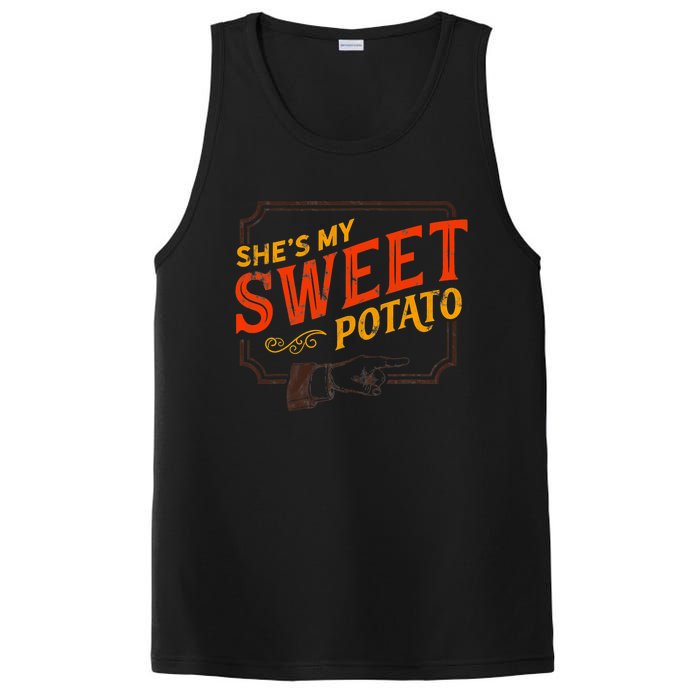 She's My Sweet Potato You Bet I Yam Couple's Thanksgiving PosiCharge Competitor Tank