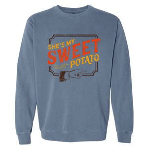 She's My Sweet Potato You Bet I Yam Couple's Thanksgiving Garment-Dyed Sweatshirt