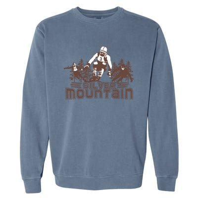 Silver Mountain Skiing Ski Gift Garment-Dyed Sweatshirt