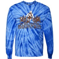 Silver Mountain Skiing Ski Gift Tie-Dye Long Sleeve Shirt