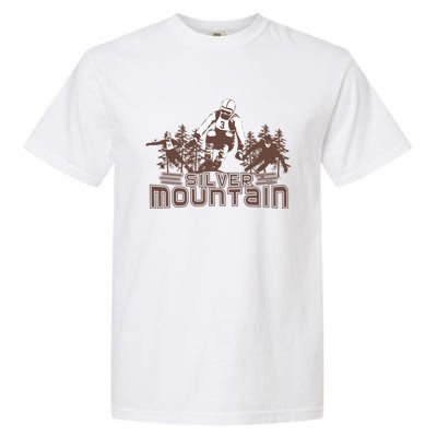 Silver Mountain Skiing Ski Gift Garment-Dyed Heavyweight T-Shirt