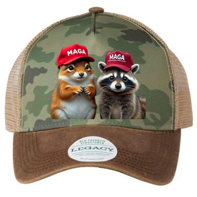 Social Media Star Peanut The Squirrel & Fred The Raccoon Legacy Tie Dye Trucker Hat