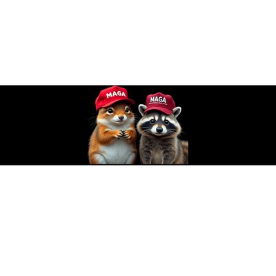 Social Media Star Peanut The Squirrel & Fred The Raccoon Bumper Sticker