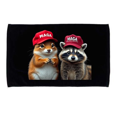 Social Media Star Peanut The Squirrel & Fred The Raccoon Microfiber Hand Towel