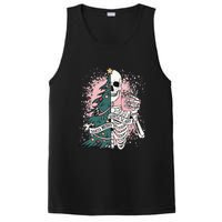 Sorta Merry Sorta Scary Funny Xmas Skeleton Bleached  PosiCharge Competitor Tank