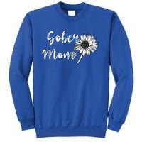 Sober Mom Sobriety Sunflower Alcoholic Abstinence Mother Gift Sweatshirt