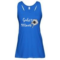 Sober Mom Sobriety Sunflower Alcoholic Abstinence Mother Gift Ladies Essential Flowy Tank