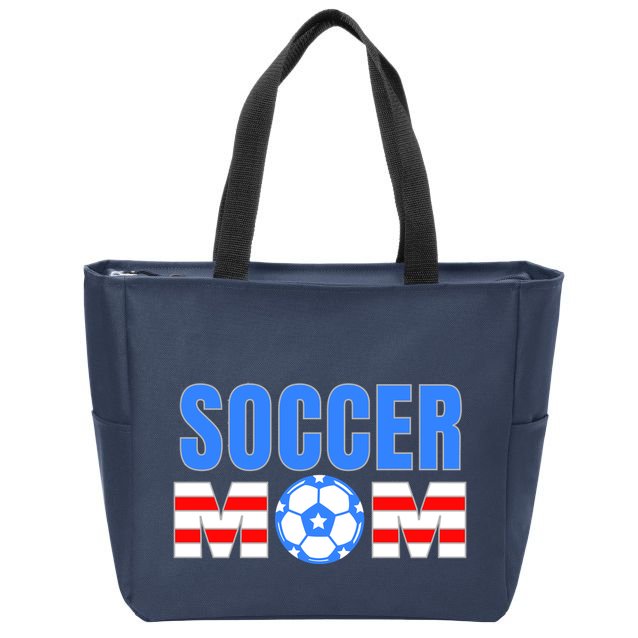 Soccer Mom Zip Tote Bag