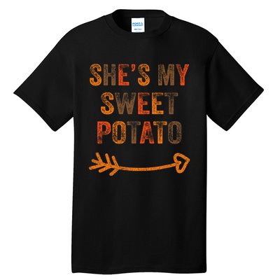 SheS My Sweet Potato Thanksgiving Matching Couples Tall T-Shirt