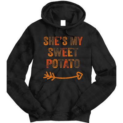 SheS My Sweet Potato Thanksgiving Matching Couples Tie Dye Hoodie