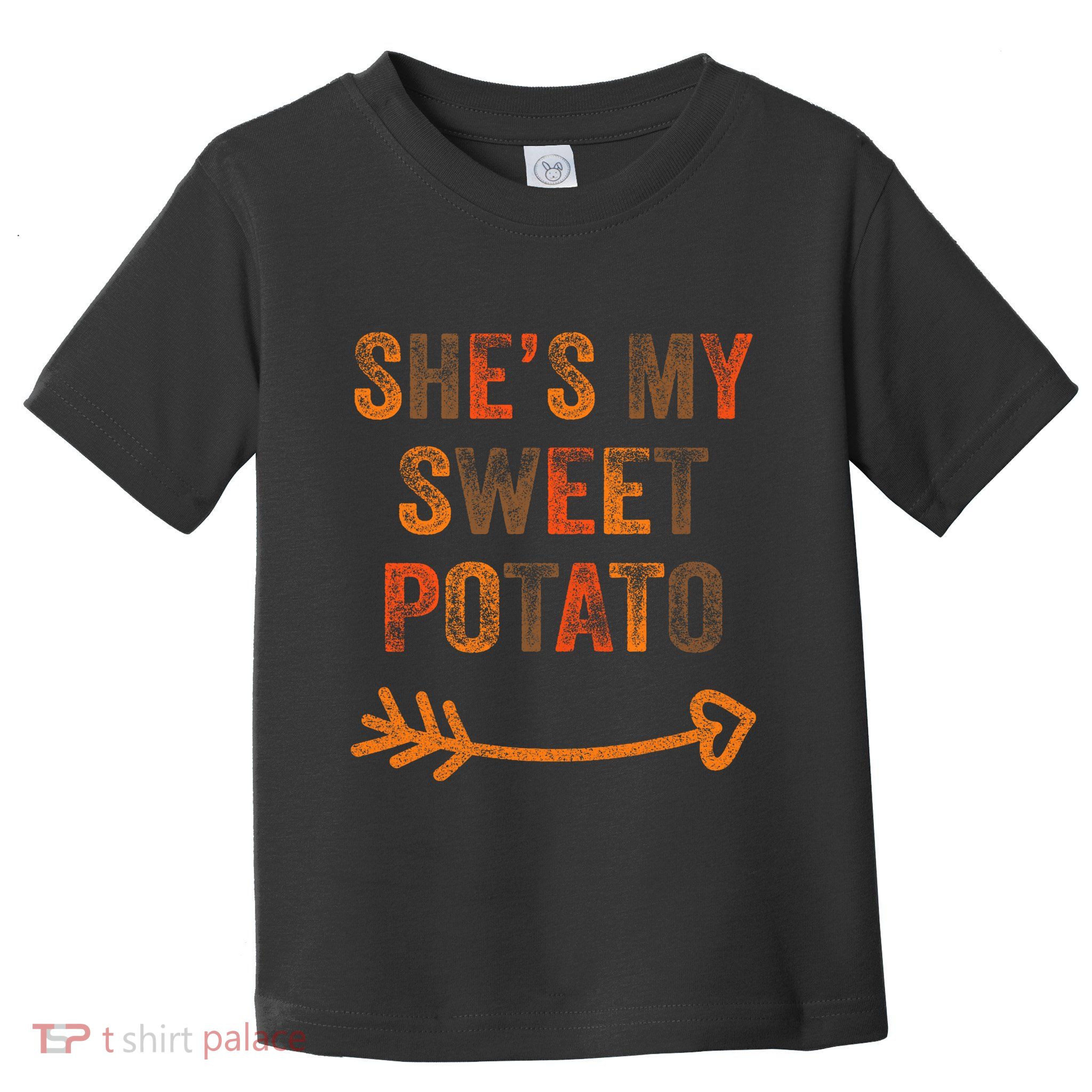 SheS My Sweet Potato Thanksgiving Matching Couples Toddler T-Shirt