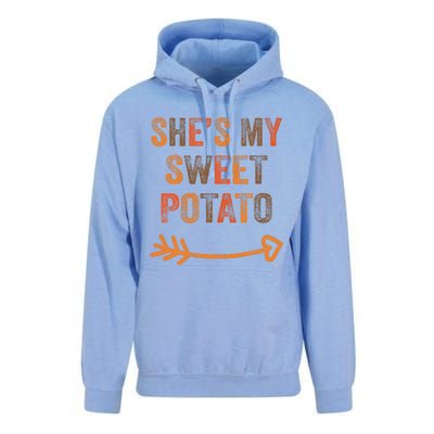 SheS My Sweet Potato Thanksgiving Matching Couples Unisex Surf Hoodie