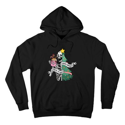 Sorta Merry Sorta Scary Christmas Christmas Skeleton Hoodie