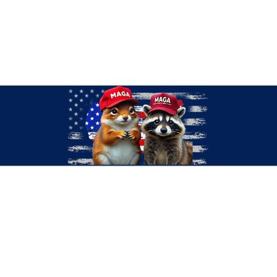 Social Media Star Peanut The Squirrel & Fred The Raccoon Bumper Sticker