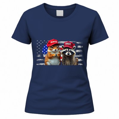 Social Media Star Peanut The Squirrel & Fred The Raccoon Women's T-Shirt