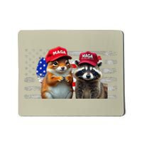 Social Media Star Peanut The Squirrel & Fred The Raccoon Mousepad