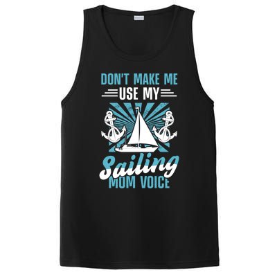 Sailing Mom Sea Boating Sail Boat Sailboating Ship Gift PosiCharge Competitor Tank