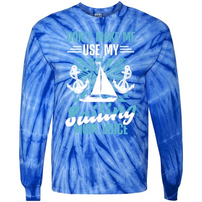 Sailing Mom Sea Boating Sail Boat Sailboating Ship Gift Tie-Dye Long Sleeve Shirt