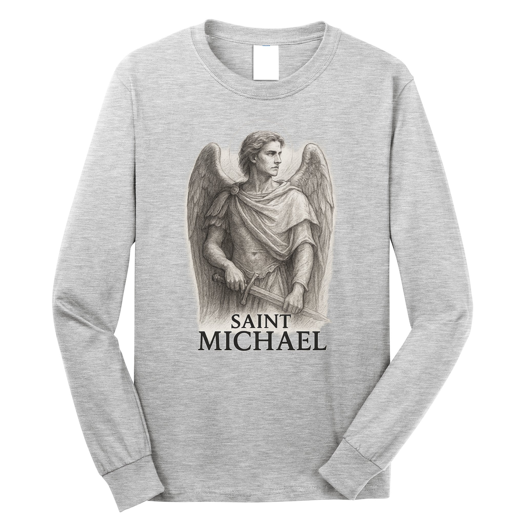 Saint Michael Sketch Long Sleeve Shirt